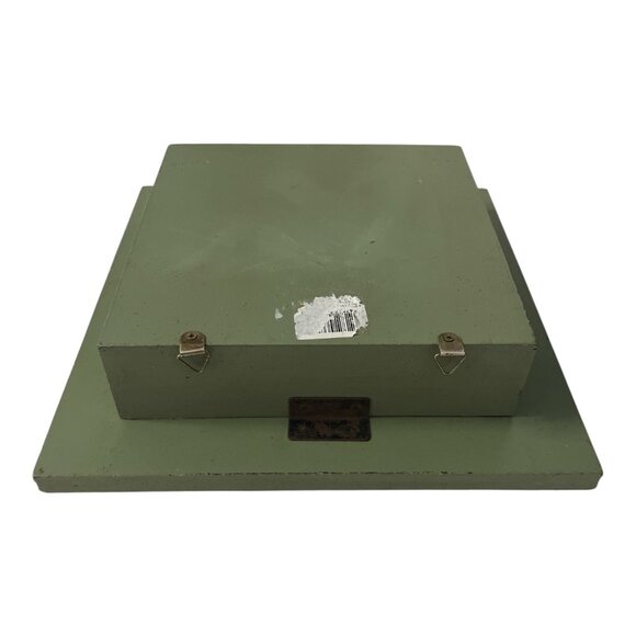 Dennis East International Kitchen Shadow Box – Sage Green Frame with Teapot Cloc - Picture 4 of 4